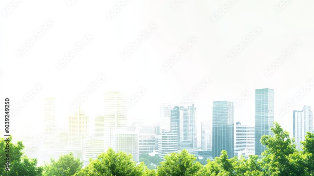 An eco-friendly smart city skyline with sustainable architecture and renewable energy installations, Green style, photo of An eco-friendly smart city skyline with sustainable architecture and renewable energy installations, Green style, photo of