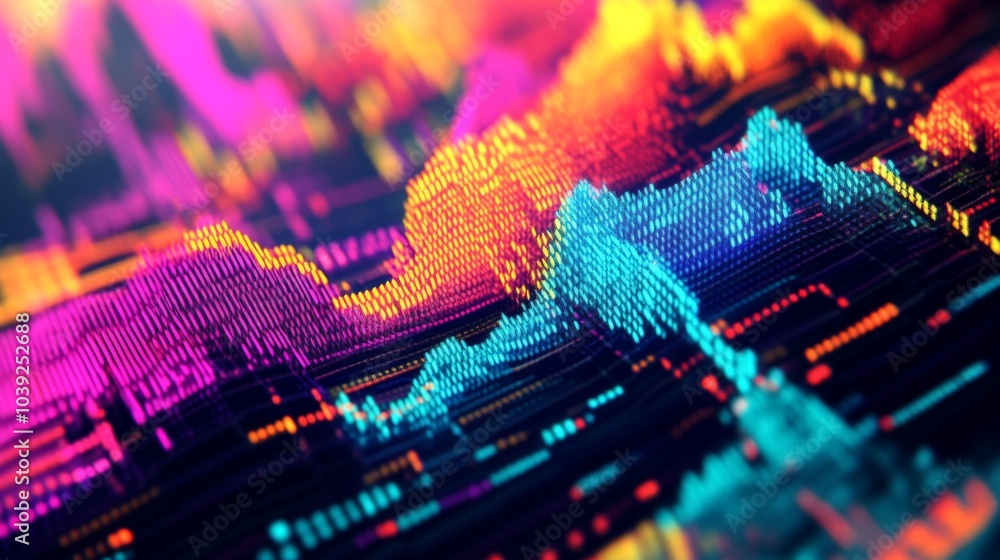 Abstract Colorful Data Visualization Background Abstract Colorful Data Visualization Background