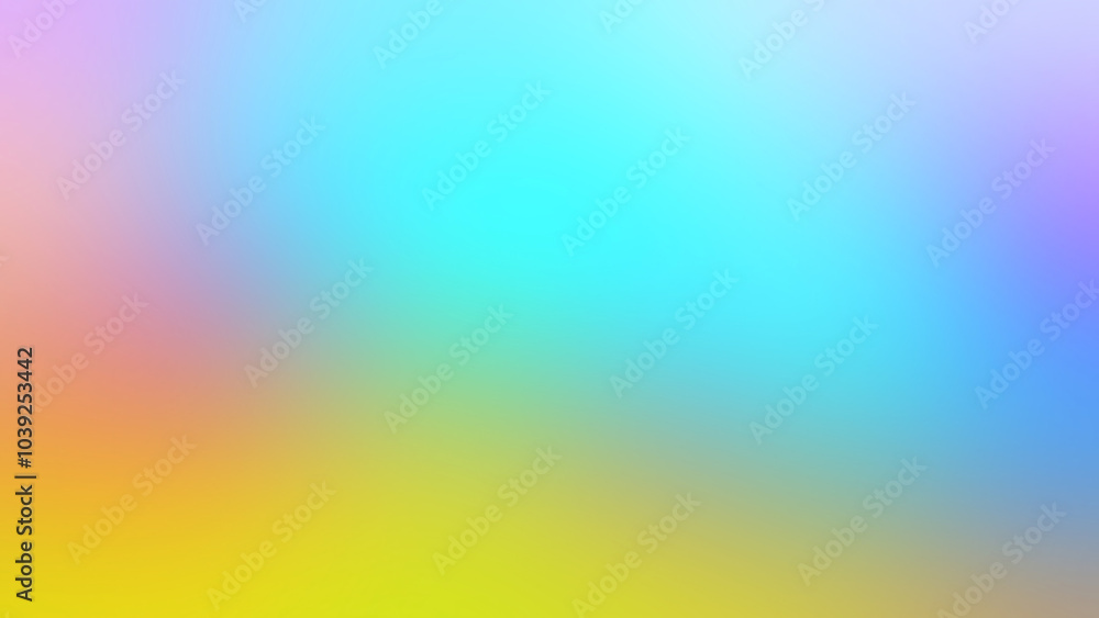 Obraz premium Coloured Blurred Abstract Background, Smooth transitions of iridescent colors, Soft pastel color gradient, Colorful gradient Rainbow Background