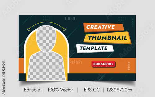 Attractive Thumbnail Design Vector Template