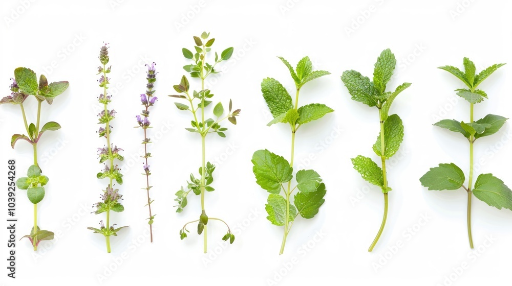 Herbs photographed with a macro lens for extreme detail Herbs photographed with a macro lens for extreme detail