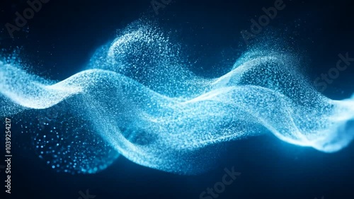 Blue energy video effects for background use or to reveal logo and text. slow motion. 4K video