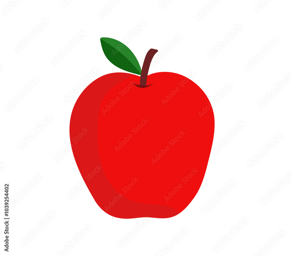 Apple on white background. Red apple icon. Apple fruit for healthy. Vector illustration Apple on white background. Red apple icon. Apple fruit for healthy. Vector illustration
