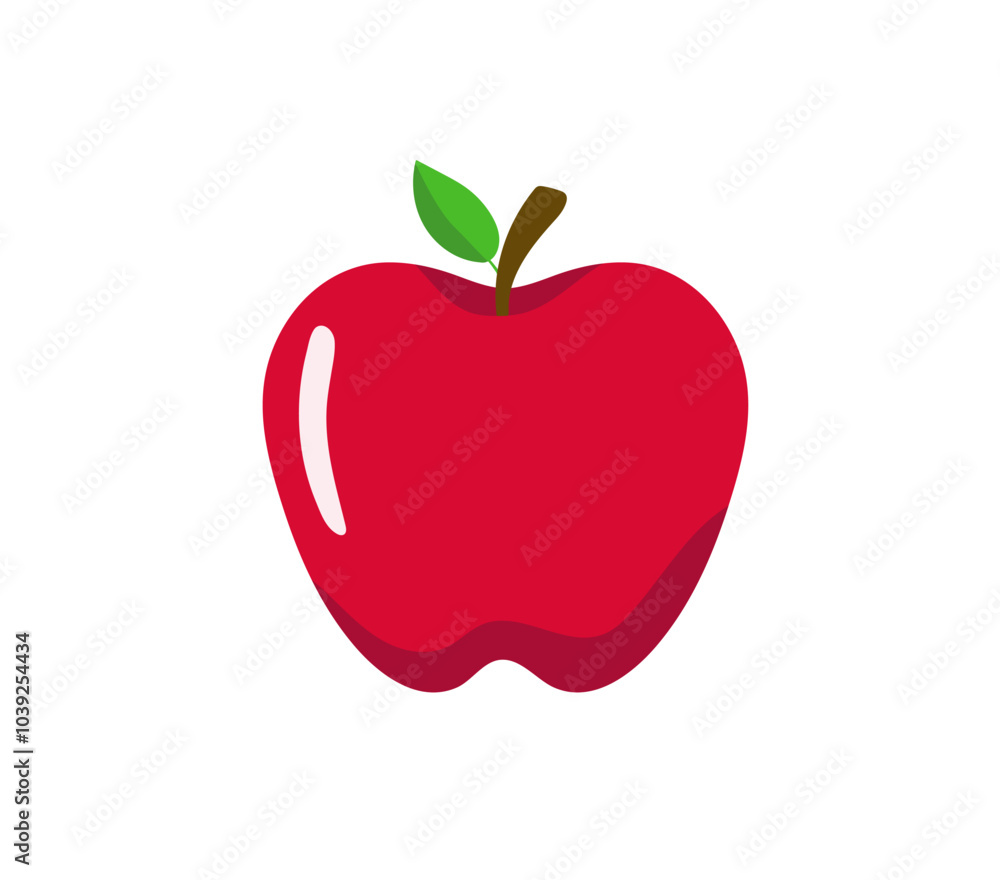 Apple on white background. Red apple icon. Apple fruit for healthy. Vector illustration Apple on white background. Red apple icon. Apple fruit for healthy. Vector illustration