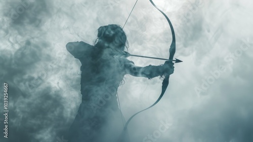 Silhouette of an Archer