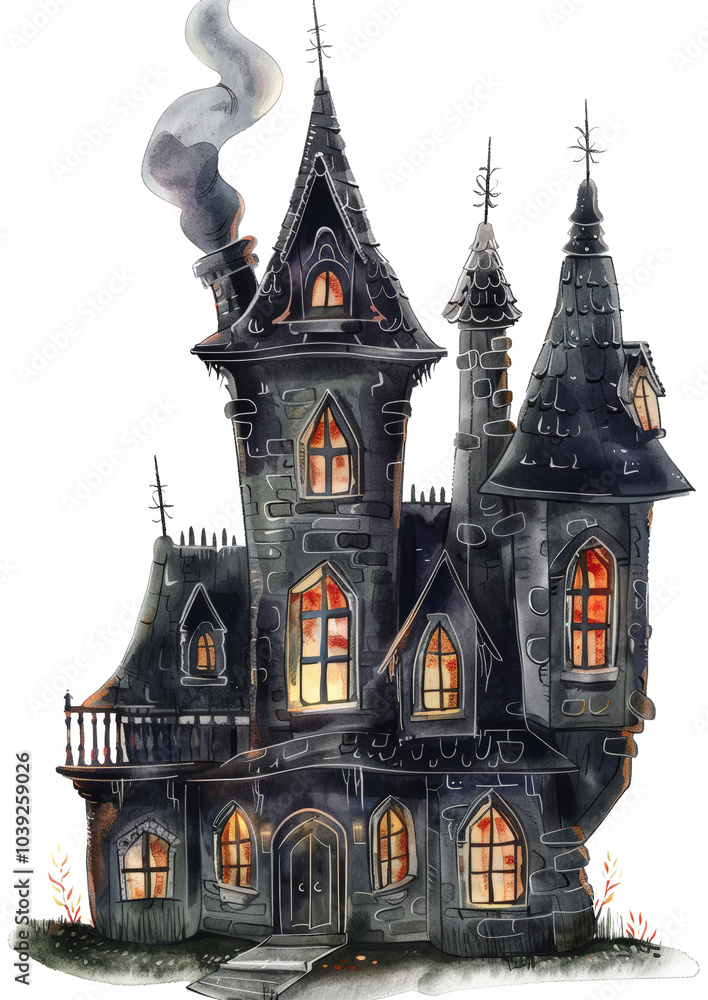 Haunted House Illustration Haunted House Illustration