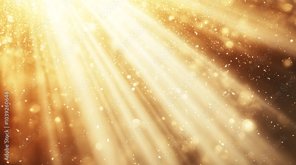 Obraz premium Light rays shining background with warm glow effect