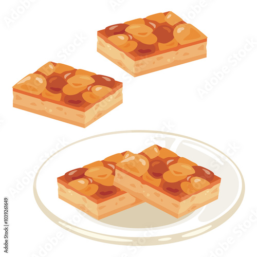皿に盛られたフロランタンセット
