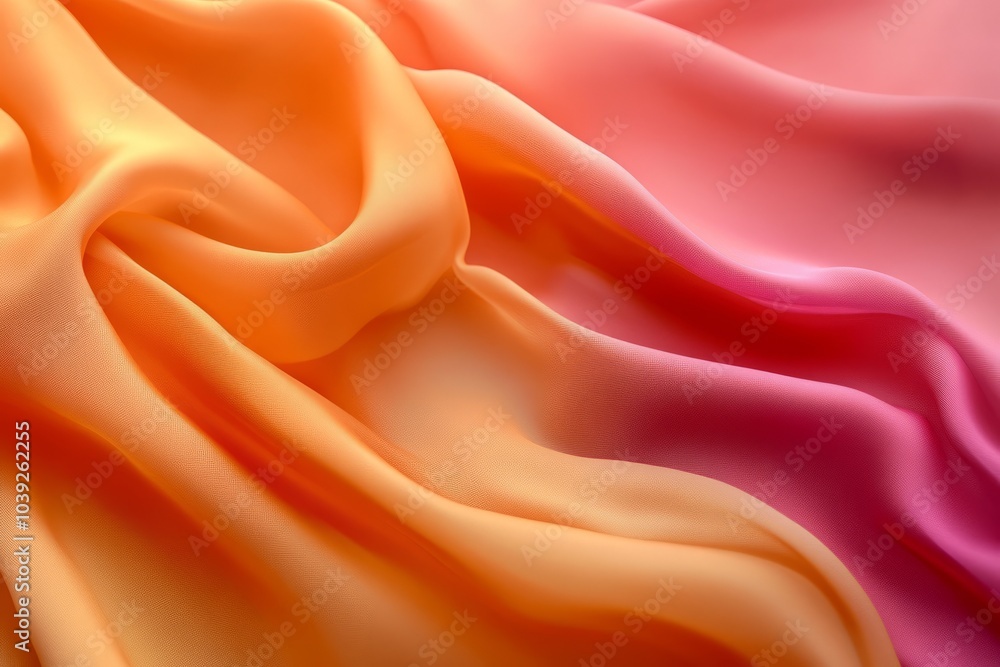 Obraz premium combination of purple, orange , pink gradient soft fabric background wallpaper
