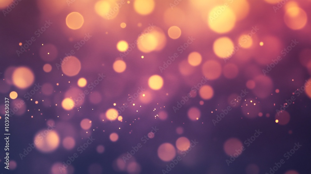 Abstract purple and orange bokeh background with blurred lights and sparkle effect. Abstract purple and orange bokeh background with blurred lights and sparkle effect.