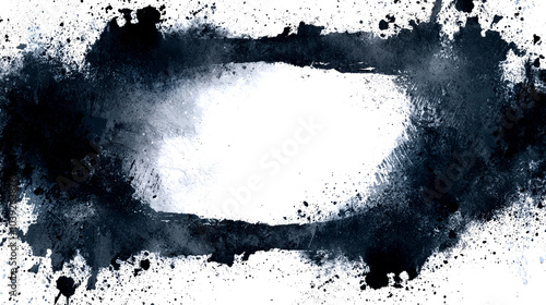 Abstract blue glow on black