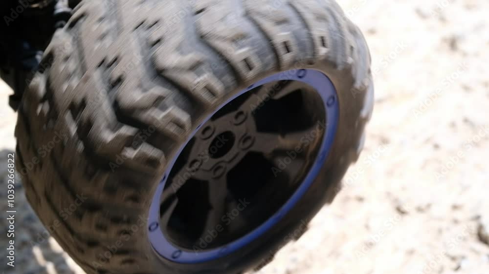 Videography of motion wheels of Remote Control Car. Footage of children's car toys. Toys and Hobbies. Toy Wheels. Children's entertainment. Closeup video. HD 4K Resolutions Video. Videography of motion wheels of Remote Control Car. Footage of children's car toys. Toys and Hobbies. Toy Wheels. Children's entertainment. Closeup video. HD 4K Resolutions Video.