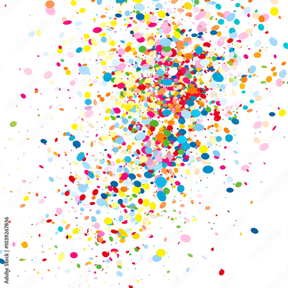 Colorful confetti burst Colorful confetti burst