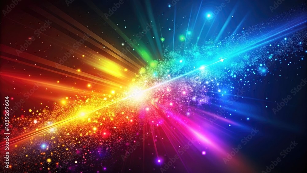 Naklejka premium Luminous Abstract Background with Glowing Particles for Stunning Visual Designs, Digital Art, Creative Projects, and Backgrounds - Perfect for Websites, Presentations, and Social Media