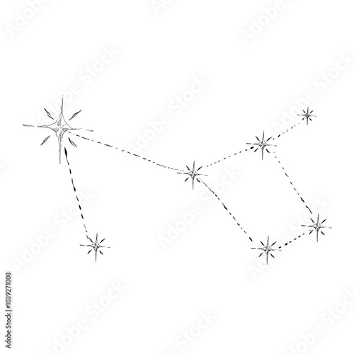 astrological sign handdrawn illustration