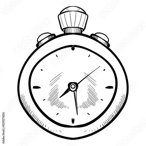 stopwatch handdrawn illustration