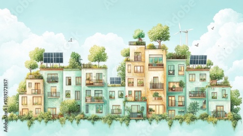 Eco-Friendly Cityscape