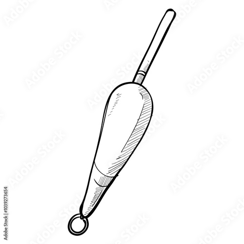 fishing float handdrawn illustration