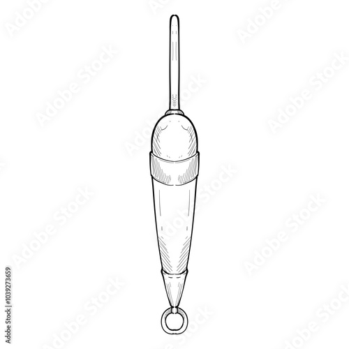 fishing float handdrawn illustration