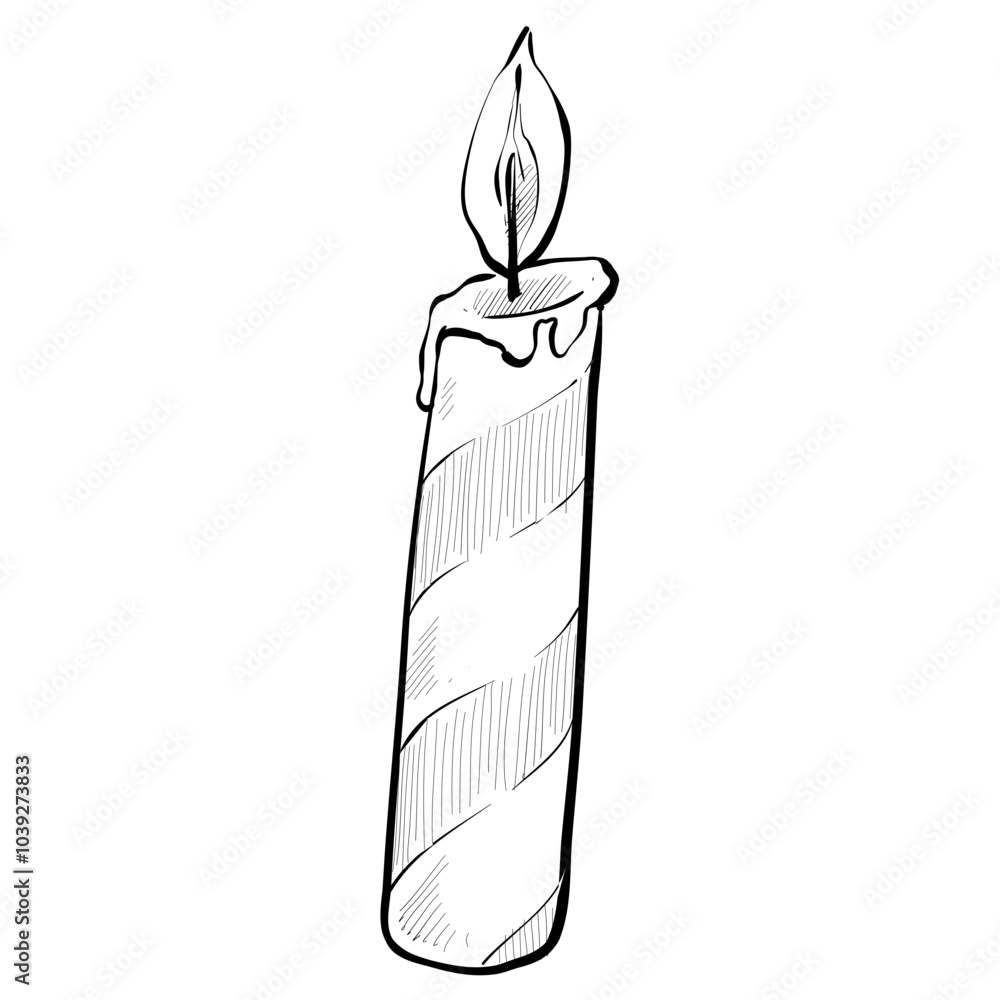 candle handdrawn illustration candle handdrawn illustration
