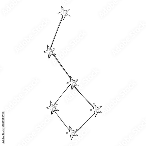 astrological sign handdrawn illustration