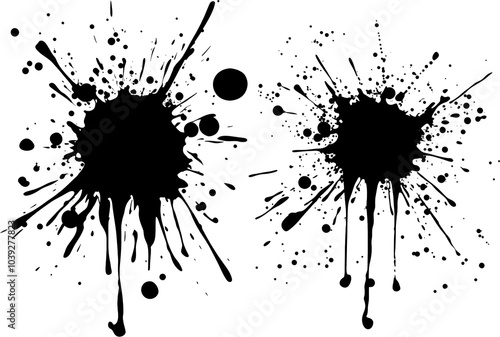 Abstract colorful bursts