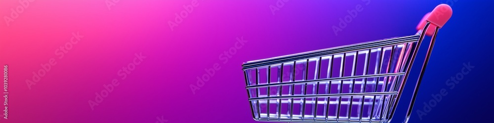 Shopping cart icon with digital ecommerce elements, concept of retail sales, discounts and online offers, news, shopping and consumerism Shopping cart icon with digital ecommerce elements, concept of retail sales, discounts and online offers, news, shopping and consumerism