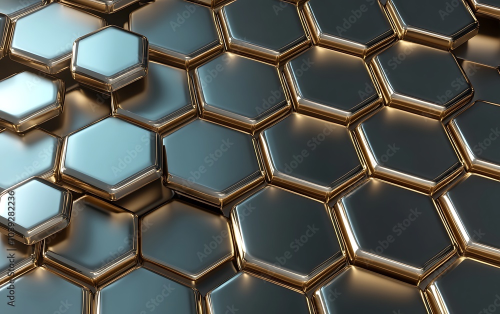 Hexagon geometric background, technology concept, 3d rendering, Generative Ai
Hexagon geometric background, technology concept, 3d rendering, Generative Ai