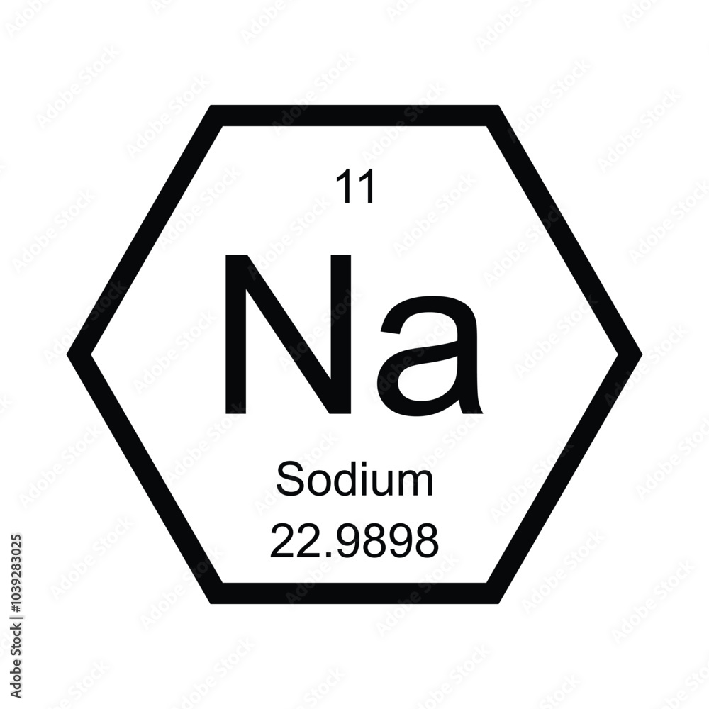 icon chemical elements of the periodic table sodium icon chemical elements of the periodic table sodium