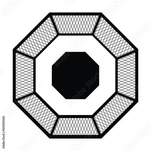 octagonal ring fighter icon