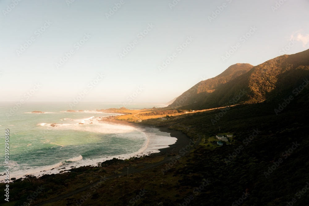 Cape Palliser Coast: Stunning Ocean View and Rugged Landscape Cape Palliser Coast: Stunning Ocean View and Rugged Landscape