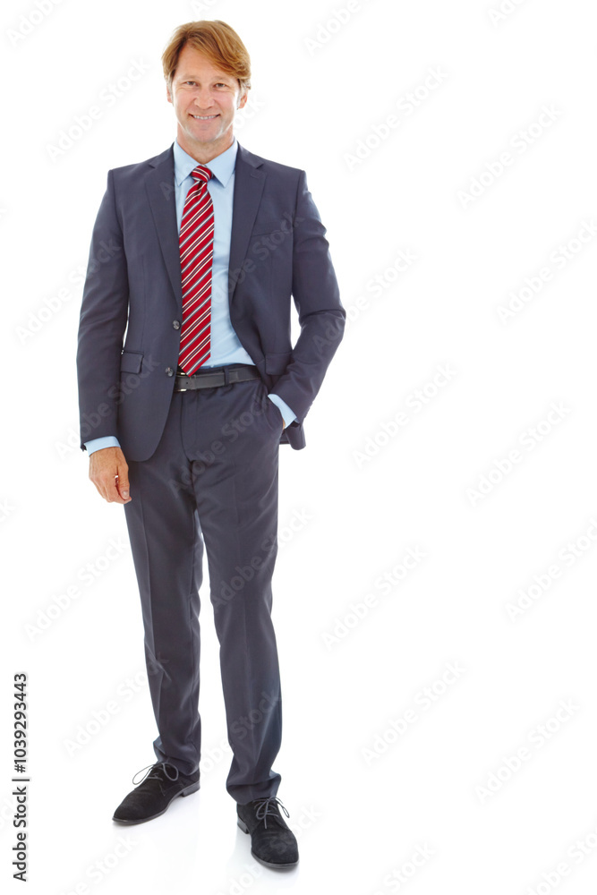Portrait, businessman and smile as confident with pride as consultant in human resource agency. Male person, professional and happy for job opportunity, recruitment and onboarding on white background Portrait, businessman and smile as confident with pride as consultant in human resource agency. Male person, professional and happy for job opportunity, recruitment and onboarding on white background