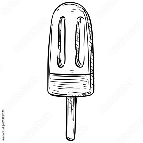 ice cream bar handdrawn illustration