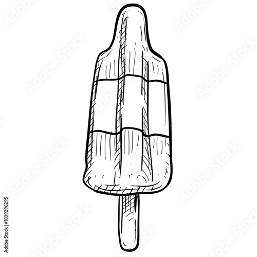 ice cream bar handdrawn illustration