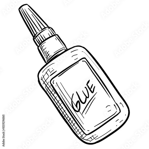 cobbler glue handdrawn illustration