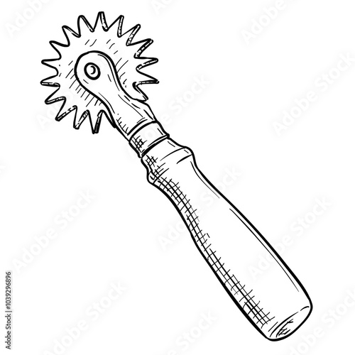 cobbler tools handdrawn illustration