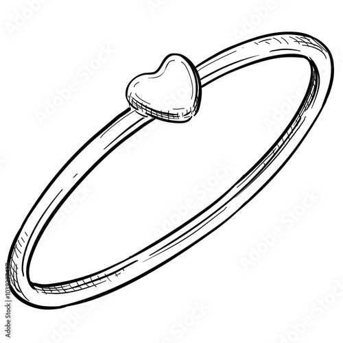 bracelet jewelry handdrawn illustration