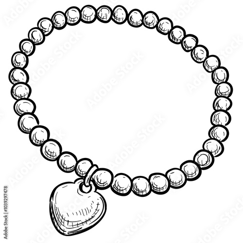 bracelet jewelry handdrawn illustration