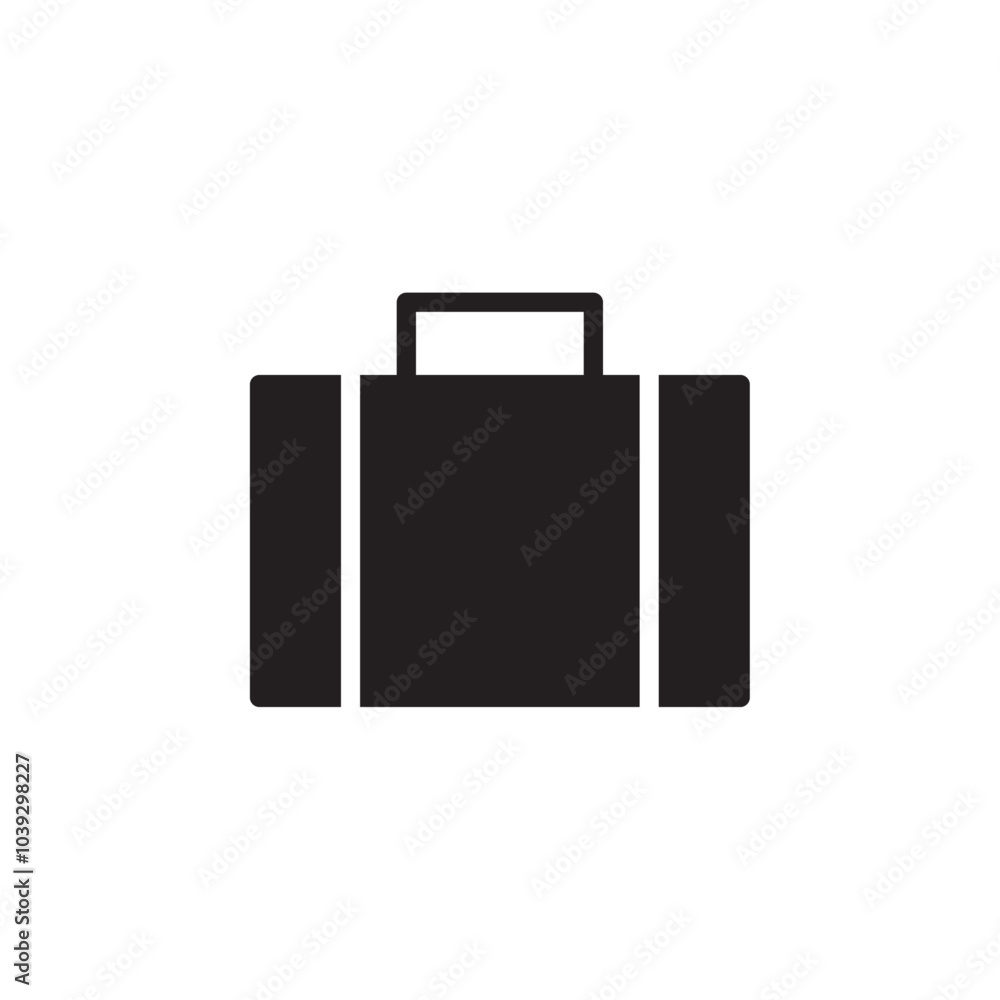 Briefcase icon Flat line illustration Briefcase icon Flat line illustration