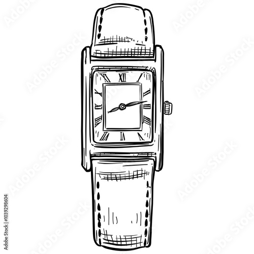 wristwatch handdrawn illustration