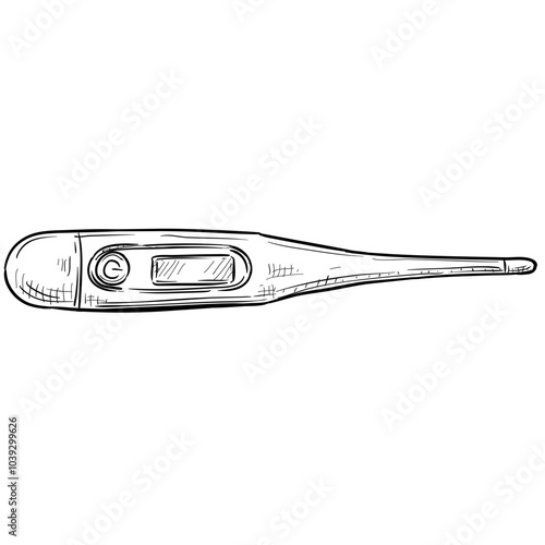 thermometer handdrawn illustration