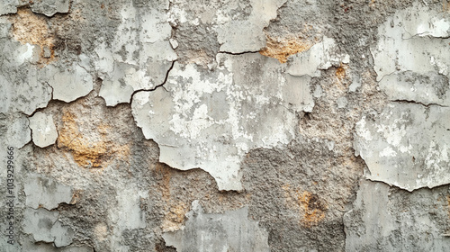 Cracked concrete wall texture background with copyspace.