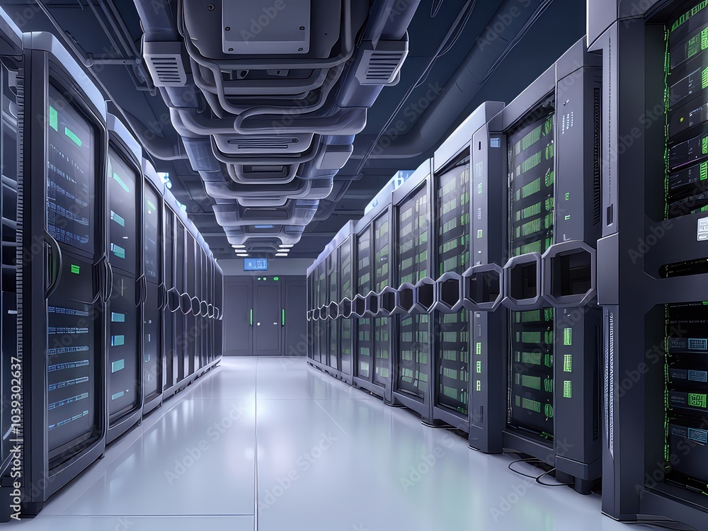 server room with servers Server racks in server room data center server rack with servers server room with servers Server racks in server room data center server rack with servers