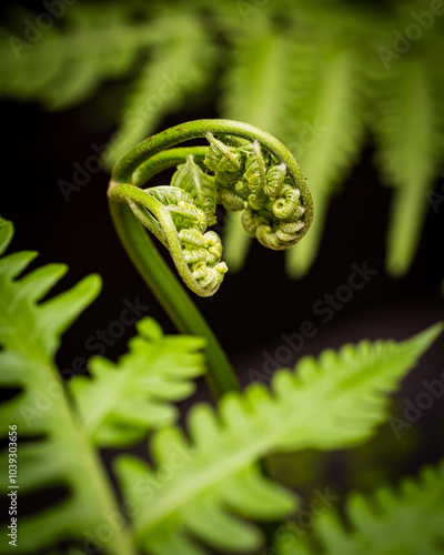 fern leaf in the forest