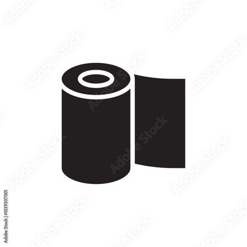 Tissue paper icon Flat line illustration