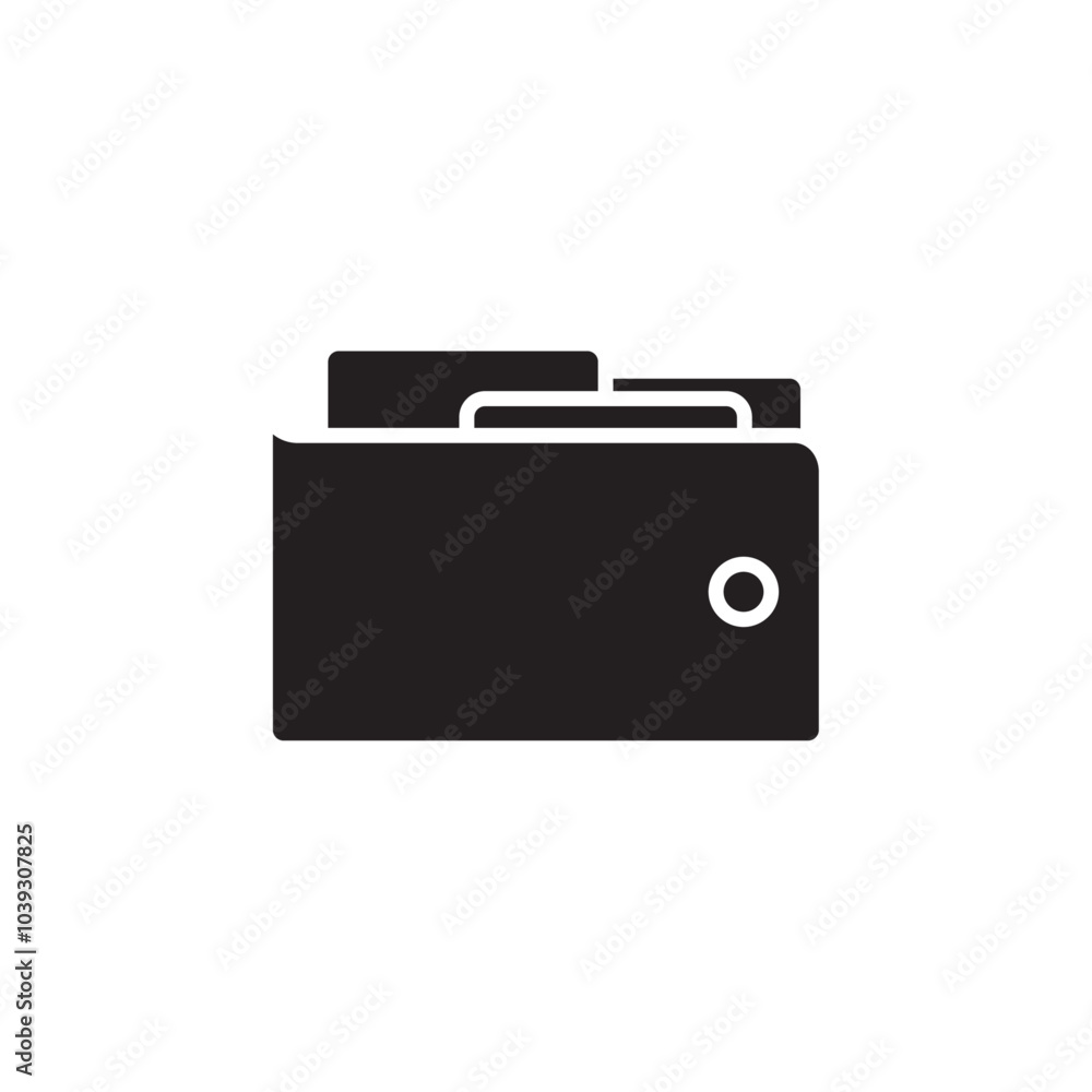 Wallet icon Flat line illustration Wallet icon Flat line illustration