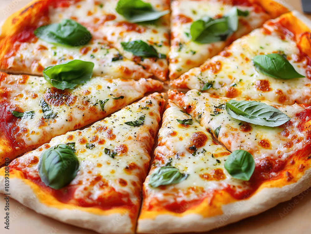 Classic Margherita Pizza with Fresh Basil Classic Margherita Pizza with Fresh Basil