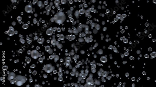 water droplets float in zero gravity