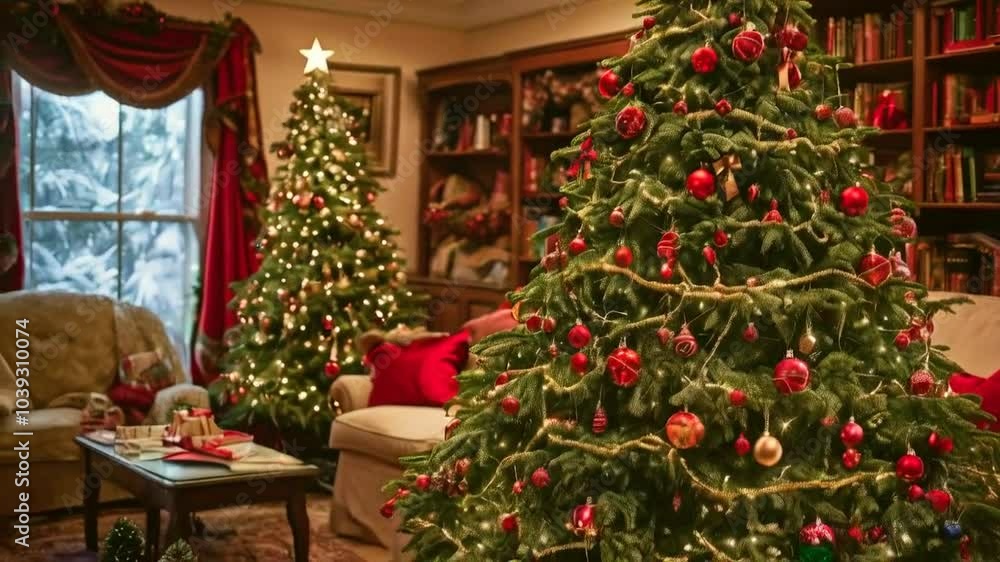 a Christmas tree that can talk and shares stories about the family who has decorated it for generations. a Christmas tree that can talk and shares stories about the family who has decorated it for generations.