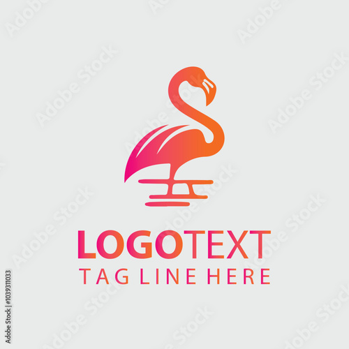 Flamingo Logo Illustration